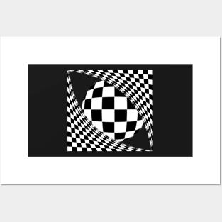 Abstract Chessboard Design 2 Posters and Art